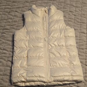 Old Navy Kids Ivory Puffer Vest